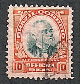 Південна Америка Южная Америка ^/--/^ Бразилия  (1906) Президент Афонсу Пена. Служебная марка ^_^^^ Бразилія (1906) Президент Афонсу Пена. Службова марка - фото фото фото