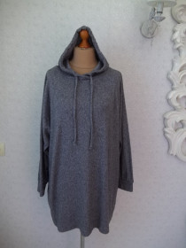 Кофти Кофты ^/--/^ Prom                ( 54 / 56 р )  TU Женская  кофта свитер  с капюшоном  большой размер Б / У ^_^^^ Prom ( 54 / 56 р ) TU Жіноча кофта светр з капюшоном великий розмір Б / У - фото фото фото