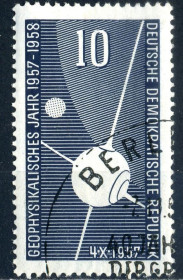Освоєння космосу Освоение космоса ^/--/^ ГДР. Год геофизики  (серия) 1957 г. ^_^^^ НДР. Рік геофізики (серія) 1957 р. - фото фото фото
