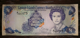 Карибський басейн Карибский бассейн ^/--/^ CAYMAN ISLANDS Каймани 1 долар 1996 1-й випуск В&amp;#92;1 ^_^^^ CAYMAN ISLANDS Кайманы 1 доллар 1996 1-й выпуск В&amp;#92;1 - фото фото фото