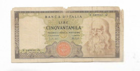 Італія, Ватикан Италия, Ватикан ^/--/^ Италия 50000 лир 1967 1974 Леонардо да Винчи редкая! ^_^^^ Італія 50000 лір 1967 Леонардо да Вінчі рідкісна! - фото фото фото