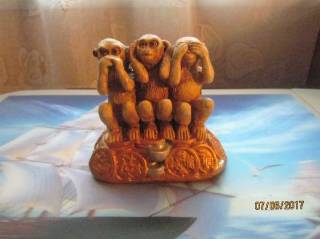 Статуетки, Скульптури, Фігурки, Фарфор Статуэтки, Скульптуры, Фигурки, Фарфор ^/--/^ Три обезьяни ^_^^^ Три мавпи - фото фото фото