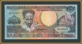 Сурінам Суринам ^/--/^ Суринам 250 гульденов 1988 P-134 UNC ^_^^^ Сурінам 250 гульденів 1988 P-134 UNC - фото фото фото
