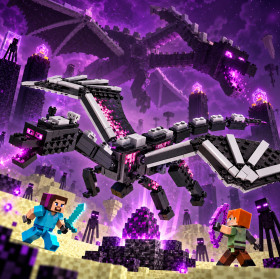 Конструктори Конструкторы ^/--/^ Конструктор Minecraft Дракон Енду Ender Dragon Pixel World 423 Деталі Великий Чорний Дракон з Рухомими Крилами та Фігурками   (20327) ^_^^^ Конструктор Minecraft Дракон Энду Ender Dragon Pixel World 423 Детали Большой Черный Дракон с Движимыми Крылами и Фигурками (20327) - фото фото фото