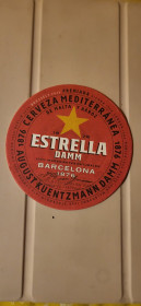 Бірдекель Бирдекель ^/--/^ Коллекционный бирдекель Estrella Damm Barcelona  (Двусторонний костер) ^_^^^ Колекційний бірдекель Estrella Damm Barcelona (Двосторонній вогнище) - фото фото фото