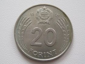Угорщина Венгрия ^/--/^ Венгрия 20 форинтов 1984 года #18399 ^_^^^ Угорщина 20 форинтів 1984 року #18399 - фото фото фото