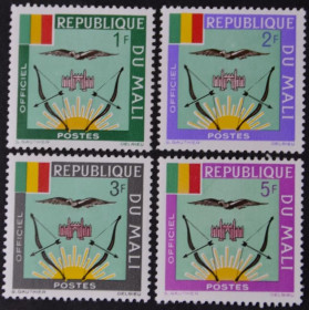Інше Другое ^/--/^ Мали Фауна Птицы Геральдика Служебные марки 1964 ^_^^^ Малі Фауна Птахи Геральдика Службові марки 1964 - фото фото фото