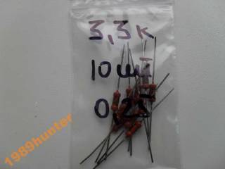Резистори Резисторы ^/--/^ Резисторы 3,3 /--/ К 0,25 Вт (10 /--/ шт.) ^_^^^ Резистори 3,3 /--/ К 0,25 Вт (10 /--/ шт.) - фото фото фото