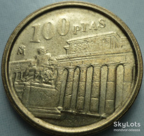 Іспанія Испания ^/--/^ Испания 100 песет 1994 юб. 11/03 /--/ и /--/ 3 ^_^^^ Іспанія 100 песет 1994 юб. 11/03 /--/ и /--/ 3 - фото фото фото