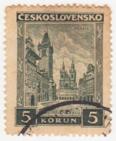 Чехословаччина Чехословакия ^/--/^ Чехословакия   1929 г № 284 гашеная ^_^^^ Чехословаччина 1929 р. No 284 гашена - фото фото фото