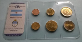 Аргентина Аргентина ^/--/^ Набор монет АРГЕНТИНА запайка набір блистер пластик серия DAS GELD DER WELT ^_^^^ Набор монет Аргентина запайка набор блистер пластик серия DAS GELD DER WELT - фото фото фото