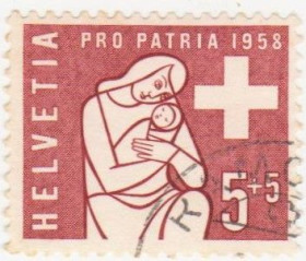 Швейцарія Швейцария ^/--/^ Швейцария 1958  г. № 651 гашеная ^_^^^ Швейцарія 1958 р. No 651 гашена - фото фото фото