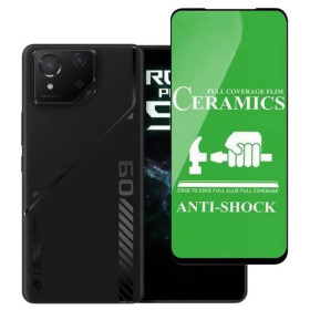 Чохли, бампера Чехлы, бампера ^/--/^ Захисне скло-плівка Fiji Ceramics для Asus ROG Phone 9 FE повна проклейка чорний ^_^^^ Защитное стекло-пленка Fiji Ceramics для Asus ROG Phone 9 FE полная проклейка черный - фото фото фото