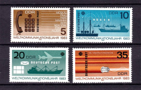 Транспорт Транспорт ^/--/^ Авиация .  ГДР / DDR 1983  г MNH - ТРАНСПОРТ ^_^^^ НДР / DDR 1983 MNH - ТРАНСПОРТ - фото фото фото