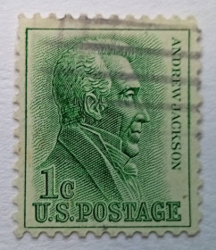 Північна Америка Северная Америка ^/--/^ США 1963 Эндрю Джексон, гашеная ^_^^^ 1963 — Ендрю Джексон, гашена - фото фото фото