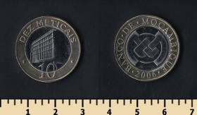 Мозамбік Мозамбик ^/--/^ Мозамбик 10 метикалей 2006 ^_^^^ Мозамбік 10 метикалей 2006 - фото фото фото