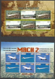 Острівні держави Островные государства ^/--/^ Сент Киттс 2007 транспорт авиация Конкорд 2 /--/ Клб ^_^^^ Сент Кіттс 2007 транспорт авіація Конкорд 2 /--/ Клб - фото фото фото