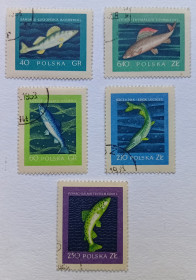 Польща Польша ^/--/^ Польша 1958 Рыбы, гашеные ^_^^^ Польща 1958 Риби, гашені - фото фото фото