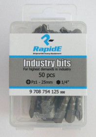 Інший інструмент Другой инструмент ^/--/^ Бита PZ 1*25 /--/ мм RapidE, Germany. Набор 50 /--/ шт ^_^^^ Біта PZ 1*25 /--/ мм RapidE, Germany. Набір 50 /--/ шт - фото фото фото