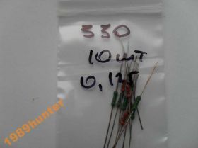 Резистори Резисторы ^/--/^ Резисторы 330 Ом 0,125 Вт (10 /--/ шт.) ^_^^^ Резистори 330 Ом 0,125 Вт (10 /--/ шт.) - фото фото фото