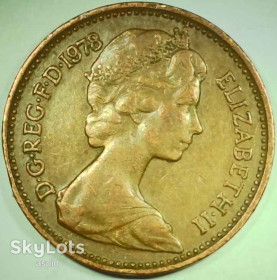 Єлизавета II (після ) Елизавета II (после ) ^/--/^ Великобритания 1 новый пенни, 1978 №76 ^_^^^ Велика Британія 1 новий пенні, 1981 No /--/ 76 - фото фото фото