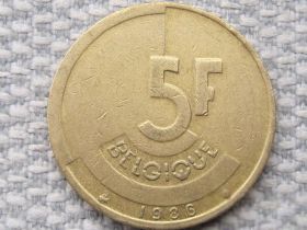 Бельгія Бельгия ^/--/^ Бельгия 5 франков 1986 года /BELGIQUE/ #1963 ^_^^^ Бельгія 5 франків 1986 року / BELGIQUE / 1963 - фото фото фото