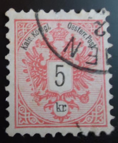 Австрія Австрия ^/--/^ Австрия  1883 г. № 57  А гашеная ^_^^^ Австрія 1883 р. No 57 А гашена - фото фото фото