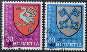 Інше Другое ^/--/^ Швейцария Гербы Геральдика 1978 ^_^^^ Швейцарія Герби Геральдика 1978 - фото фото фото