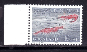 Фауна Фауна ^/--/^ NM Фауна  Гренландия 1982 г MNH - креветки ^_^^^ NM Фауна Гренландія 1982 р MNH - креветки - фото фото фото
