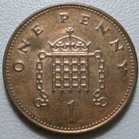 Єлизавета II (після ) Елизавета II (после ) ^/--/^ Велика Британія 1 пенні 1999 року Магнітна 43154 ^_^^^ Великобритания 1 пенни 1999 года Магнитная 43154 - фото фото фото