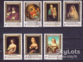Угорщина Венгрия ^/--/^ Венгрия 1983 искусство живопись Рафаэль Mi 3612-3618 ^_^^^ Угорщина 1983 мистецтво живопис Рафаель Mi 3612-3618 - фото фото фото