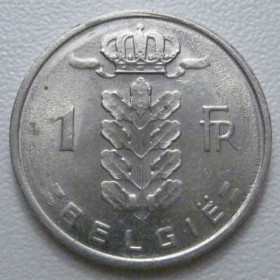 Бельгія Бельгия ^/--/^ Бельгія 1 франк 1980 року Belgie 42725 ^_^^^ Бельгия 1 франк 1980 года Belgie 42725 - фото фото фото
