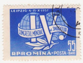 Румунія Румыния ^/--/^ Румыния 1957 г №  1676 гашеная ^_^^^ Румунія 1957 р. No 1676 гашена - фото фото фото