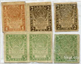 РРФСР - РСФСР - ^/--/^ Комплект розрахункових знаків РСФСР 1919 р. ^_^^^ Комплект расчетных знаков РСФСР 1919 г. - фото фото фото