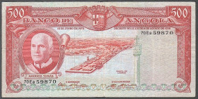Ангола Ангола ^/--/^ Ангола  (1970) Португальская колония. 500 эскудо. P-97. Президент Америку Томаш ^_^^^ Ангола (1970) Португальська колонія. 500 ескудо. P-97. Президент США Томаш - фото фото фото