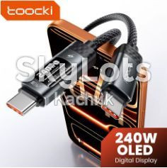 Кабелі Кабели ^/--/^ Кабель Toocki X /--/ 111 240 Вт USB C для швидкої зарядки PD /--/ 3.1 OLED цифровий дисплей ^_^^^ Кабель Toocki X /--/ 111 240 Вт USB C для быстрой зарядки PD /--/ 3. 1 OLED цифровой дисплей - фото фото фото