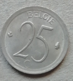 Бельгія Бельгия ^/--/^ Бельгия 25 сантим 1967 ^_^^^ Бельгія 25 сантим 1967 - фото фото фото