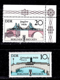НДР, ФРН ГДР, ФРГ ^/--/^ ГДР / DDR   MNH - архитектура - мосты ^_^^^ НДР / DDR MNH - архітектура - мости - фото фото фото