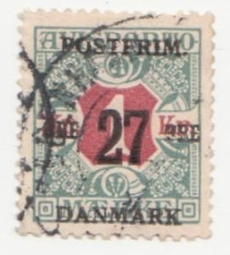 Скандинавія Скандинавия ^/--/^ Дания 1918 г..№ 97 гашеная ^_^^^ Данія 1918 р. No 97 гашена - фото фото фото