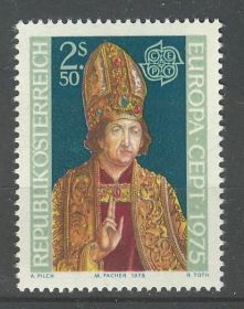 Австрія Австрия ^/--/^ Австрия 1975 Европа CEPT искусство живопись Пахер Mi 1487 MNH ^_^^^ Австрія 1975 Європа CEPT мистецтво живопис Пахер Mi 1487 MNH - фото фото фото