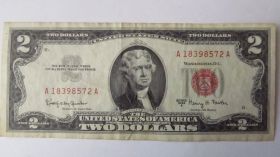 США США ^/--/^ США 2 доллара 1963 г. ^_^^^ США 2 долари 1963 р. - фото фото фото