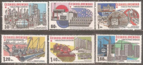 Чехословаччина Чехословакия ^/--/^ Чехословакия 1975 Sc.2029-34 ** ПОЛНАЯ серия ^_^^^ Чехословаччина 1975 Sc.2029-34 ** Повна серія - фото фото фото