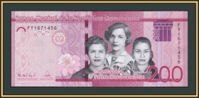 Карибський басейн Карибский бассейн ^/--/^ Доминиканская Республика  (Доминикана) 200 песо 2022 P-191 UNC ^_^^^ Домініканська Республіка (Домінікана) 200 песо 2022 P-191 UNC - фото фото фото