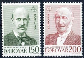 Скандинавія Скандинавия ^/--/^ Фарерские о-ва. Личности  (серия)** 1980 г. ^_^^^ Фарерські о-ви. Особистості (серія) 1980 - фото фото фото