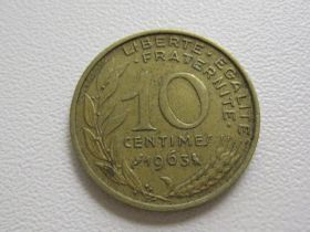 Франція Франция ^/--/^ Франция 10 сантимов 1963 года 15874 ^_^^^ Франція 10 сантимів 1963 15874 - фото фото фото