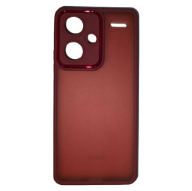 Чохли, бампера Чехлы, бампера ^/--/^ Чохол Fiji Lens для Xiaomi Redmi Note 13 Pro Plus 5 /--/ G бампер матовий з захистом блока камер Wine Red ^_^^^ Чехол Fiji Lens для Xiaomi Redmi Note 13 Pro Plus 5 /--/ G бампер матовый с защитой блока камер Wine Red - фото фото фото