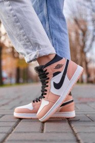Кросівки Кроссовки ^/--/^ Nike Air Jordan 1 Retro Mid Peach Fur 36 - фото фото фото