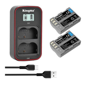 Акумулятори Аккумуляторы ^/--/^ 3-Pack KingMa Nikon EN-EL /--/ 3 /--/ e (2 АКБ KingMa EN-EL /--/ 3 /--/ e и 1 ЗУ на две батареи) ^_^^^ 3-Pack KingMa Nikon EN-EL /--/ 3 /--/ e (2 АКБ KingMa EN-EL /--/ 3 /--/ e і 1 ЗУ на дві батареї) - фото фото фото