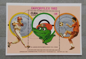 Спорт Спорт ^/--/^ Куба 1982 г - Международная выставка марок и монет &amp;quot;DEPORFILEX 1982&amp;quot;, Гавана, Куба ^_^^^ Куба 1982 р. - Міжнародна виставка марок і монет &amp;quot; DEPORFILEX 1982&amp;quot;, Гавана, Куба - фото фото фото