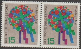 НДР, ФРН ГДР, ФРГ ^/--/^ Германия Німеччина ФРН 1965 1-е травня пара ^_^^^ Германия ФРГ 1965 1-е мая пара - фото фото фото
